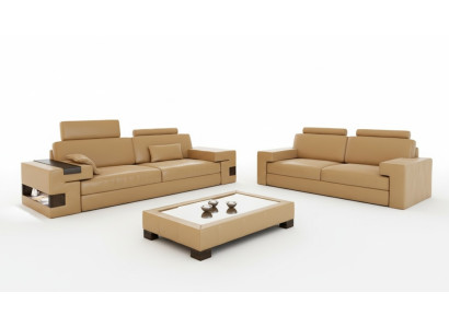 Sofa skórzana Zestaw sofowy 3+2+1 Kanapa Siedziba Podkładka Sofa Ustawić Zestaw Nassau B