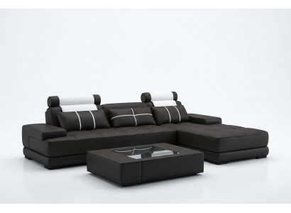 Skórzana sofa Narożnikowa kanapa Sofa Kanapa Podkładka Narożnik Designerskie Sofy Kanapy Nowy Paryż Biały