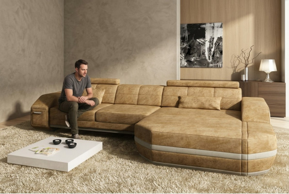 Narożnikowa kanapa Sofa Kanapa Podkładka Design Żywy krajobraz Design Zestaw narożny