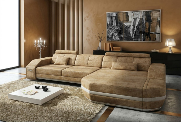 Narożnikowa kanapa Sofa Kanapa Podkładka Design Żywy krajobraz Design Zestaw narożny