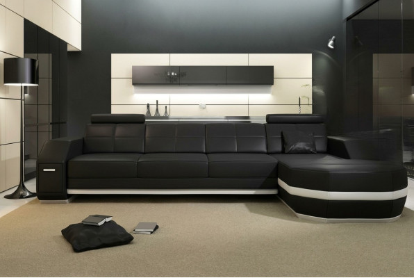 Design Narożnikowa kanapa Kanapa Podkładka Narożnik Ustaw Skórzana sofa Narożnik Żywy krajobraz PH300B