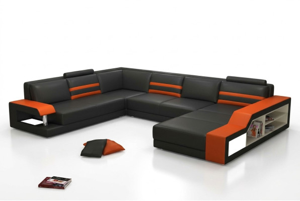 Designerska sofa Narożnikowa kanapa Kanapa Skórzana sofa Podkładka Siedziba Narożnik Ustawić z Licht PHX1