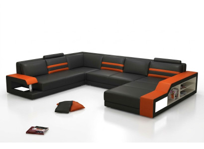 Designerska sofa Narożnikowa kanapa Kanapa Skórzana sofa Podkładka Siedziba Narożnik Ustawić z Licht PHX1