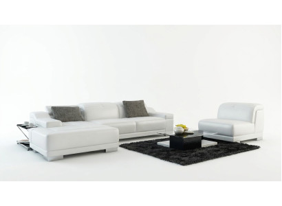 Skórzana sofa sofa kanapa Żywy krajobraz Narożnikowa kanapa Narożnik Ustaw Design + Fotel K5002D