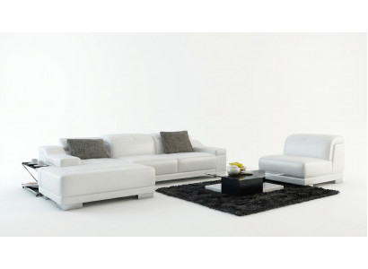 Skórzana sofa sofa kanapa Żywy krajobraz Narożnikowa kanapa Narożnik Ustaw Design + Fotel K5002D