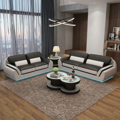 Skórzana sofa Kanapa Zestaw sofowy Nowa sofa 3+2 do siedzenia Ustawić Nowoczesną Sofę Design