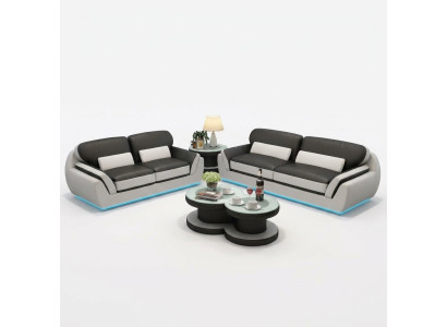 Skórzana sofa Kanapa Zestaw sofowy Nowa sofa 3+2 do siedzenia Ustawić Nowoczesną Sofę Design
