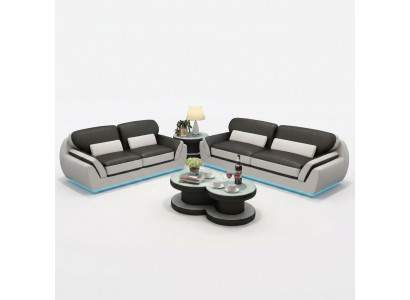 Skórzana sofa Kanapa Zestaw sofowy Nowa sofa 3+2 do siedzenia Ustawić Nowoczesną Sofę Design