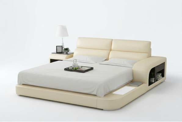 Designerskie łóżko tapicerowane łóżko luksusowe Podwójne łóżko podwójne łóżka 140/160/180 LB8805