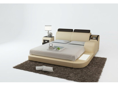 Łóżko Design Luksusowe Luksusowe łóżko Skóra Modern Sypialnia 140/160/180 LB8813
