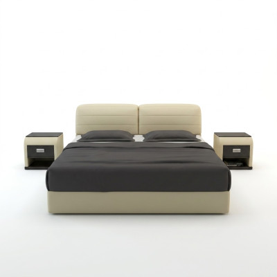 Skóra Łóżko Design Podkładka łóżka Luxury Double Modern Marriage 140/160/180 LB8827