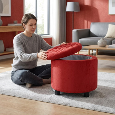 Hocker Stołek Ottomana Pufa Ozdoba Salon Projektant Solano