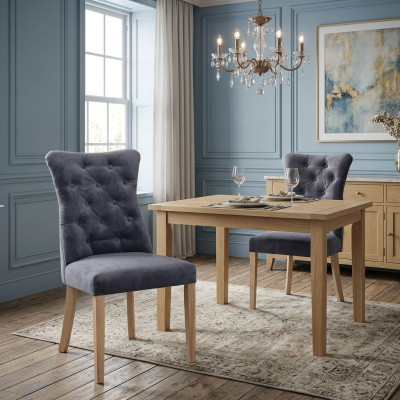 Designerski fotel Krzesło Chesterfield Podkładka Krzesła Gastro jadalnia New Ashley