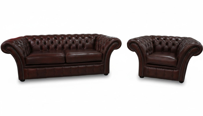 Chesterfield Couch Podkładka Siedziba Zestaw sofowy Sofa Couch Ustawić 2+1