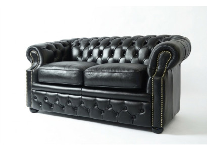 Sofa Kanapa Chesterfield Foteliki Sofy 2-osobowe Skóra Tekstylia Salon Klubowy #289