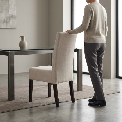 Designerski luksusowy fotel Krzesło Podkładka Krzesła Lehn Siedziba Dining Living Pokój