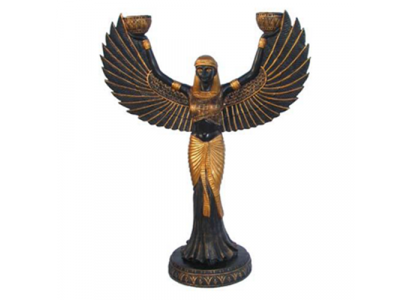 Ägypten Skulptur Göttin Isis  Figur Statue Figuren Statuen Antik Stil 25cm Neu