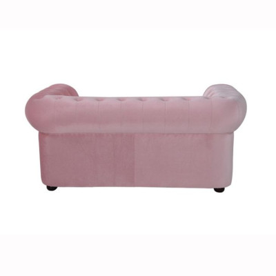Różowy kanapa Chesterfield Sofa Pokrycie Materiał Skóra Kanapy Sofy Komplet Mebli Nowe
