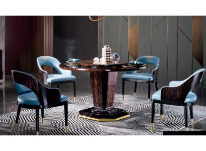 Design Holz Tisch Runder Esstisch Rund Ess Tische 135cm Luxus Klasse Wohnzimmer