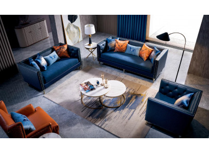 Design Dreisitzer Couch Polster Sofa Sitz Sofas Zimmer Möbel 3er Dreisitzer Neu