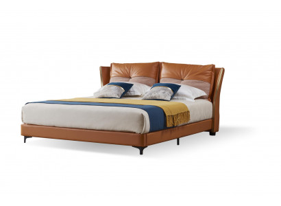 Designer Bett Schlafzimmer Betten Textil Leder Hotel Luxus Polster Sitz Stoff