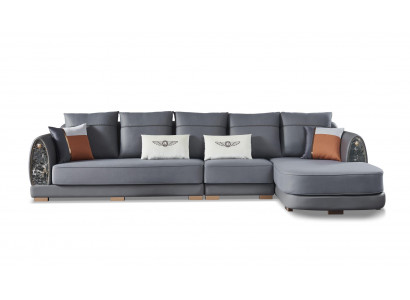 Design Ecksofa Couch Polster Leder Eck Garnitur Sofa Sitz Ecke Wohnlandschaft
