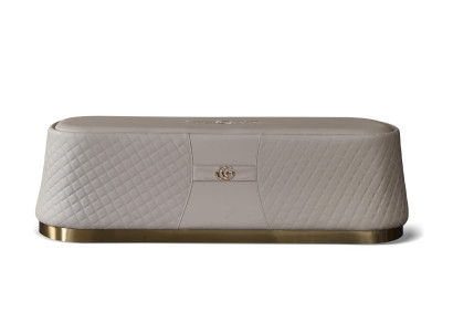 Klassischer Hocker Fußhocker Beistellhocker Ottomane Chaiselounge Sitzbank Neu