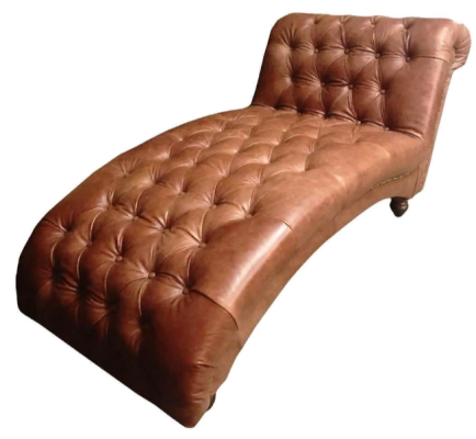 Chesterfield Brązowa Fotelowa Chaiselongue Meble Leżanka Pokój Dzienny Nowoczesna Sofa Projektowa Nowa