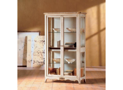 Vitrinen Schrank Echtholz Anrichte Vitrine Massiv Esszimmer Möbel Massive Holz