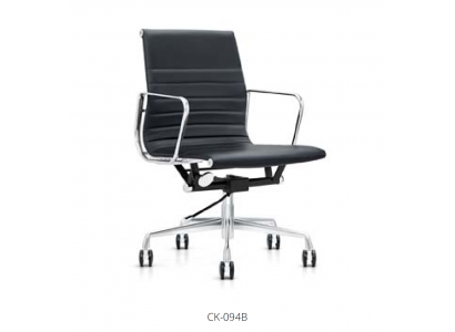 Kunstleder-Sessel in Schwarz, modernes Design, robuster Stil