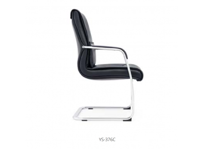 Kunstlederstuhl in Schwarz modern eleganter Sitzkomfort