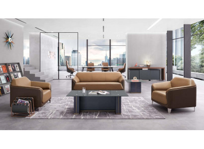 Kunstleder-Sessel in Schwarz modern elegante Sitzgelegenheit