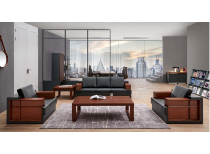 Kunstleder Sessel in Schwarz modern eleganter Sitzkomfort
