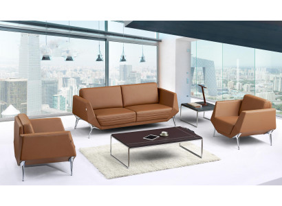 Moderner Couchtisch aus MDF und Edelstahl in Schwarz