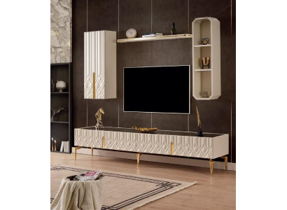 Wohnwand tv Schrank Sideboard Anrichte Schrank  Holz Sideboards Möbel lowboard