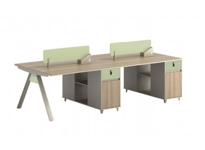 Schreibtische Team Schreibtisch Gruppenschreibtisch Arbeitsplatz  4 Personen