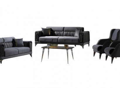 Wohnzimmermöbel Set Sofa 3+3+1+1 Sitzer Moderne Wohnzimmermöbel 4tlg Design
