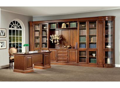 Arbeitszimmer Klassischer Schreibtisch Stilvoller Tisch Wohnwand Set 2tlg