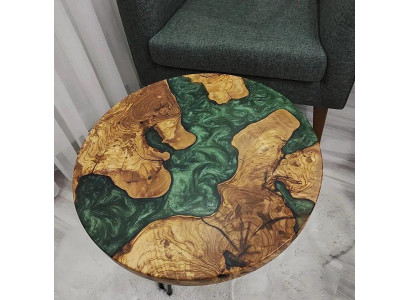 Couchtisch Braun  Rund Luxus Design Hochwertig Holz Möbel Wohnzimmer Couchtisch