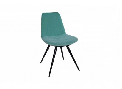 Stuhl Polsterstuhl Wohnzimmerstuhl Esszimmerstuhl Sessel Blau Stoff