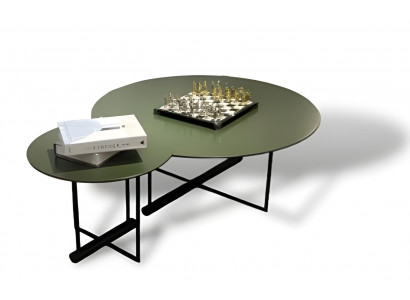 Wohnzimmertisch Set Couchtisch Holz Moderne Tische Luxus Möbel 2tlg Grün