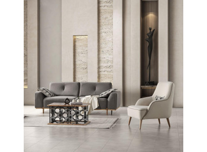 Wohnzimmer Polstermöbel Kombination Garnitur Couch Polster Set 3+1 Sitzer