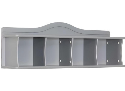 Wandmodul aus Holz in Grau modern, elegantes Stauraummöbel