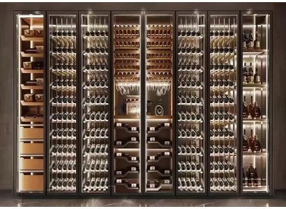 Weinschrank Weinmöbel Glasvitrine Flaschenregal Glasschrank Weinregal