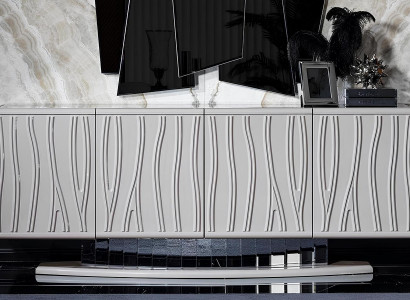 Weißes modernes Holzsideboard
