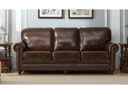 Kunstleder Sofa 3 Sitzer Wohnzimmer Polstermöbel Dreisitzer Couch Polstercouch