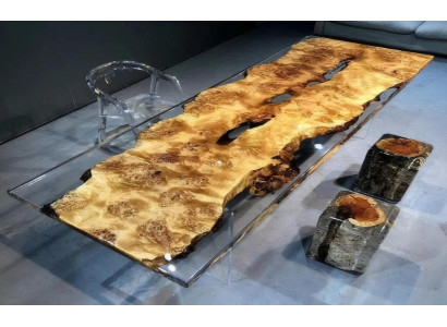Transparenter Epoxidtisch Luxuriöse Esszimmer Tische Designer Möbel