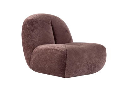 Textil-Sessel in Braun Komprimierbarer brauner Sessel Kompakter Sessel