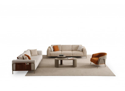 4-Sitzer-Sofa Elegant 3-Sitzer-Sofa Stilvoll Sessel Gemütlich Couchtisch