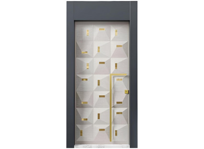 Beige Metalltür Designer Eingangstüren Zuverlässige Edle Hoteltüren